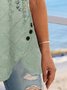 ßverschluss Nagel Schnalle Farbverlauf Blume irregulär Saum Urlaub Oberteile T-Shirt Große Größen Tunika