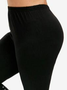 Lässig Geblümt Entwurf Elastische Taille Leggings