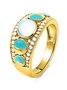 Alle Jahreszeiten Sternenhimmel Himmel Party Metall Täglich Strass Strass Retro Stil Ring Ring für Damen