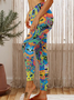 Damen Katze Einfach Alle Jahreszeiten Lang Leggings
