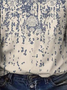 Damen Lässig Ethnisch Herbst Mikroelastizität Regelmäßige Passform 3/4 Ärmel H-Linie Regelmäßig Regelmäßig Größe Blusen & Shirts