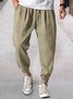 Unifarben Elastische Taille-Schuhspitze-Schnitt Lässig Hose