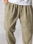 Unifarben Elastische Taille-Schuhspitze-Schnitt Lässig Hose
