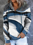 Farbverlauf Weit Langarm Ärmel Sweatshirts