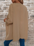 Unifarben Baumwolle-Gemisch Lässig Sonstiges Sonstiges Mantel