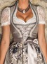 Dirndl Oktoberfest Süß Oktoberfest Dirndl Spitze Weberei Kleid Cosplay Kostüm