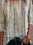Farbverlauf Regelmäßige Passform Rundhals T-Bluse Bedrucken