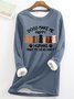 Damen Rundhals Hund Einfach Frühling/Herbst Langarm Sweatshirt