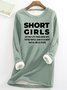 Damen Rundhals Weihnachten Lässig Frühling/Herbst Langarm Sweatshirt