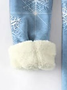 Lässig Fluff/Granular-Fleece-Stoff Freizeithose