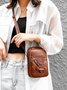 Antiquität Weich Leder Postleitzahl multi Tasche Carmen Umhängetasche