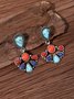 Böhmisch Retro Multifarben Türkis Ohrringe Ethnisch Urlaub Strand Schmuck