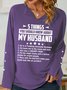 Damen Textbriefe V-Ausschnitt Einfach Frühling/Herbst Langarm Sweatshirt