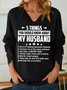 Damen Textbriefe V-Ausschnitt Einfach Frühling/Herbst Langarm Sweatshirt