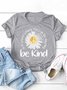 Damen Geblümt Kurzarm T-Shirts T-Shirt Rundhals Lässig Sommer Oberteile