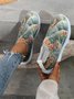 Atmungsaktiv Print Slip On Flyknit Sneakers