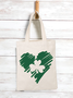 Damen NS Patricks Day Baumwollmischung Einfach Vierblatt Einkaufen Tote