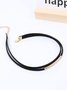 Lässig Leder Metall Multilayer Halskette Halsband Damen Western Retro Schmuck