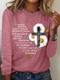 Damen Mercyme I können nur Sich vorstellen Gänseblümchen Kreuz Christian Regelmäßige Passform Gänseblümchen Langarm Bluse