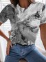 Kurzarm Print T-shirt Bedrucken