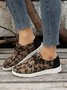 Damen Leopard Schnürung Halbschuhe Bequem & Leicht Damen Schuhe