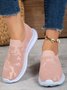 Atmungsaktiv Ausgehöhlt Rutschfest Flyknit Slip On Sneakers