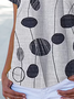 Damen Baumwolle Lässig Geometrisch Asymmetrisch Weit Bluse