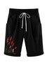 Damen Geblümt Shorts Hose mit Weitem Bein Lässig Sommer Shorts
