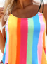 Urlaub Print Farbblock Tankini