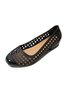 Transparent Wasserdicht PVC Gelee kleben Hohl Atmungsaktiv Flach Schuhe