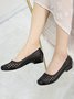 Transparent Wasserdicht PVC Gelee kleben Hohl Atmungsaktiv Flach Schuhe