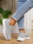 Unifarben Dämpfung Atmungsaktiv Hohe Elastizität fliegen Gewebe Sneakers