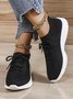 Unifarben Stoßdämpfend Hochelastisch Fliegend Gewebe Sneakers