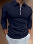 Schalkragen Regelmäßige Passform Urban Poloshirt