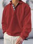 Lässig Kariert Schalkragen Sweatshirt