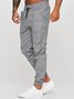 Herren Kariert Weit Freizeithose