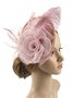Blume Nachahmung Feder Mesh Party Hut Haar Klammern