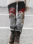 Weihnachtsschneemann Lässig Regelmäßige Passform Legging