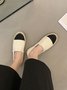 Denim Segeltuch Spitze Espadrilles