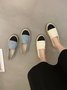 Denim Segeltuch Spitze Espadrilles