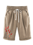 Damen Geblümt Shorts Hose mit Weitem Bein Lässig Sommer Shorts