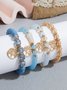 Böhmisch Baum der Leben Geschichtet Perlen Armband Set