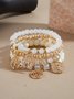 Böhmisch Baum der Leben Geschichtet Perlen Armband Set