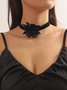 Strass Blume Elegant Halsband