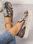 Geblümt Stickerei Plateau Slip On Espadrille Schuhe