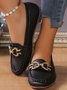 Damen Urban Metall Dekor Bequem Halbschuhe