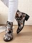 Halloween Schädel Retro Rosa Slip On Chelsea Stiefelette