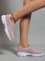 Strass Atmungsaktiv Textil Slip On Sneakers