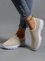 Strass Atmungsaktiv Textil Slip On Sneakers