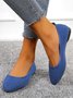 Damen Wicking Wicking Leinen Stoff Flache Schuhe